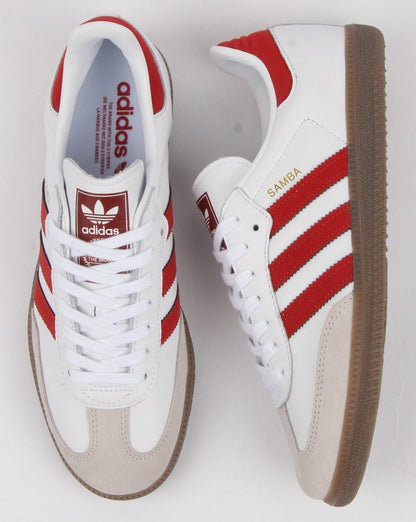 Adidas Samba OG Trainers White/Red