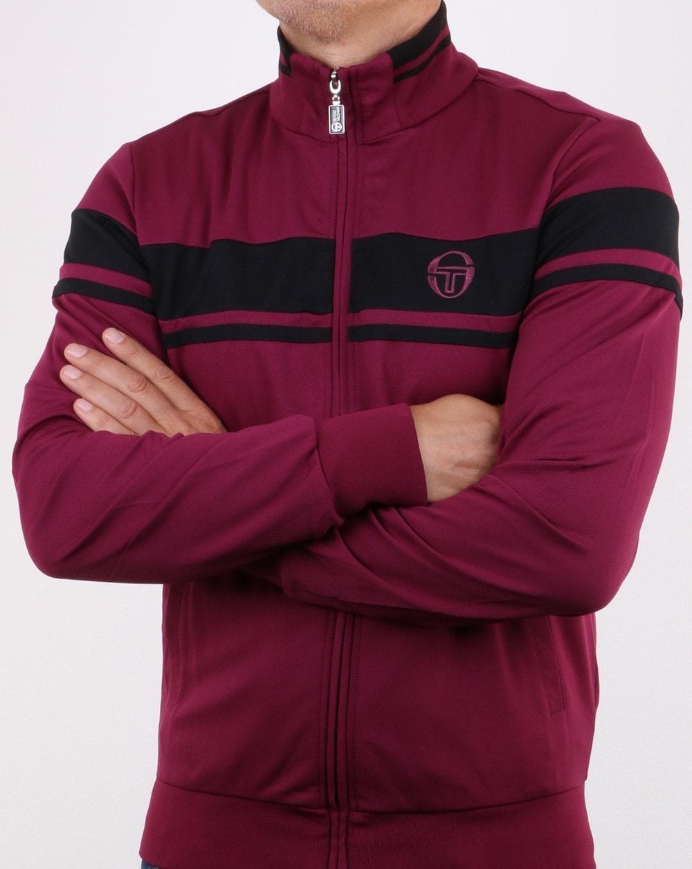 Sergio Tacchini Masters Track Top Dark Purple/Black