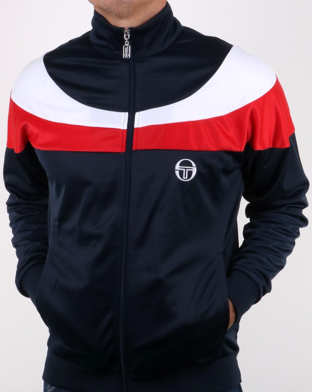 Sergio Tacchini Fohn Track Top Navy/white