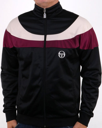 Sergio Tacchini Fohn Track Top Black/Off White
