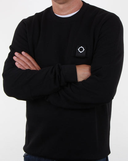 Ma.strum Training Crew Sweat Jet Black