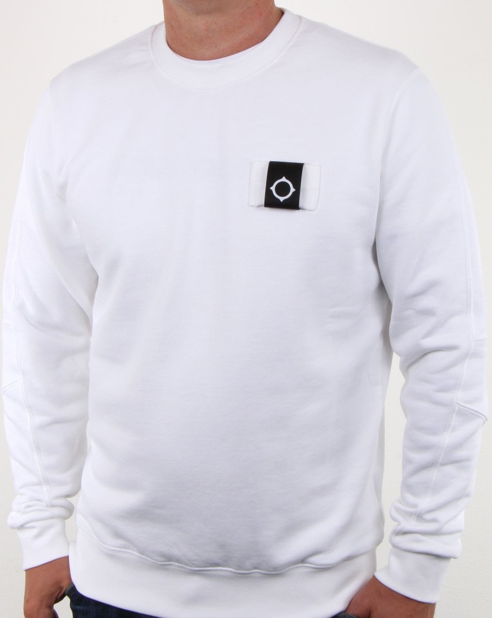 Ma.strum Training Crew Sweat Optic White