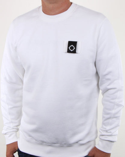 Ma.strum Training Crew Sweat Optic White