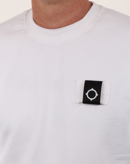 Ma.strum Training Crew Sweat Optic White
