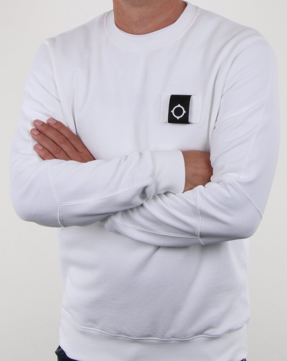 Ma.strum Training Crew Sweat Optic White