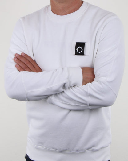 Ma.strum Training Crew Sweat Optic White