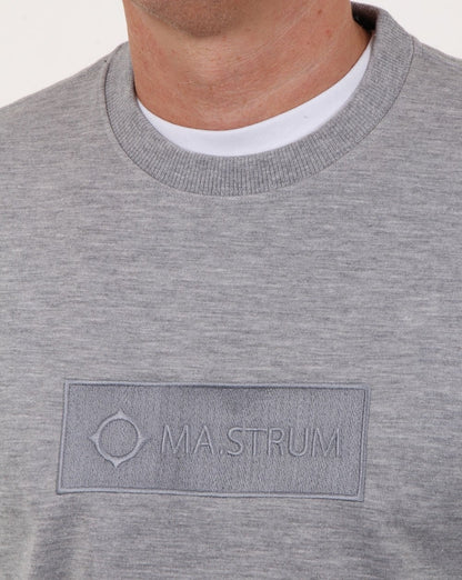 Ma.strum Box Logo Sweatshirt Grey Marl