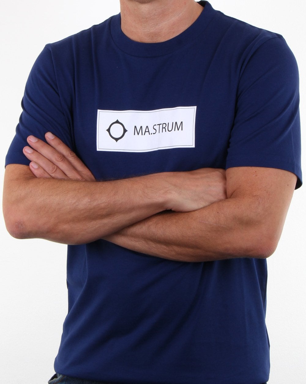 Ma.strum Icon Box Logo T-shirt Dark Indigo
