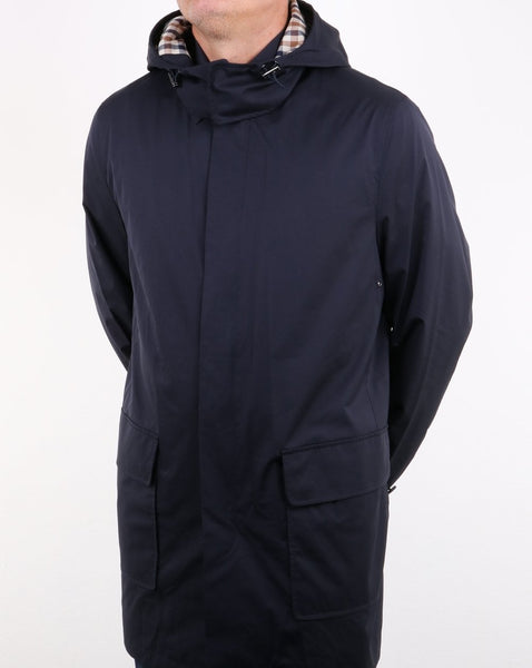 Aquascutum Dexter Hooded Parka Navy