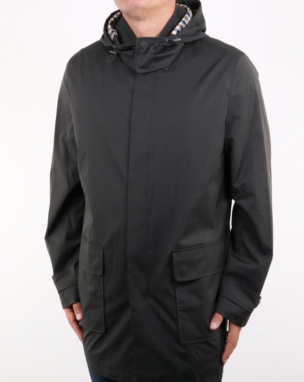Aquascutum Dexter Hooded Parka Forest Green