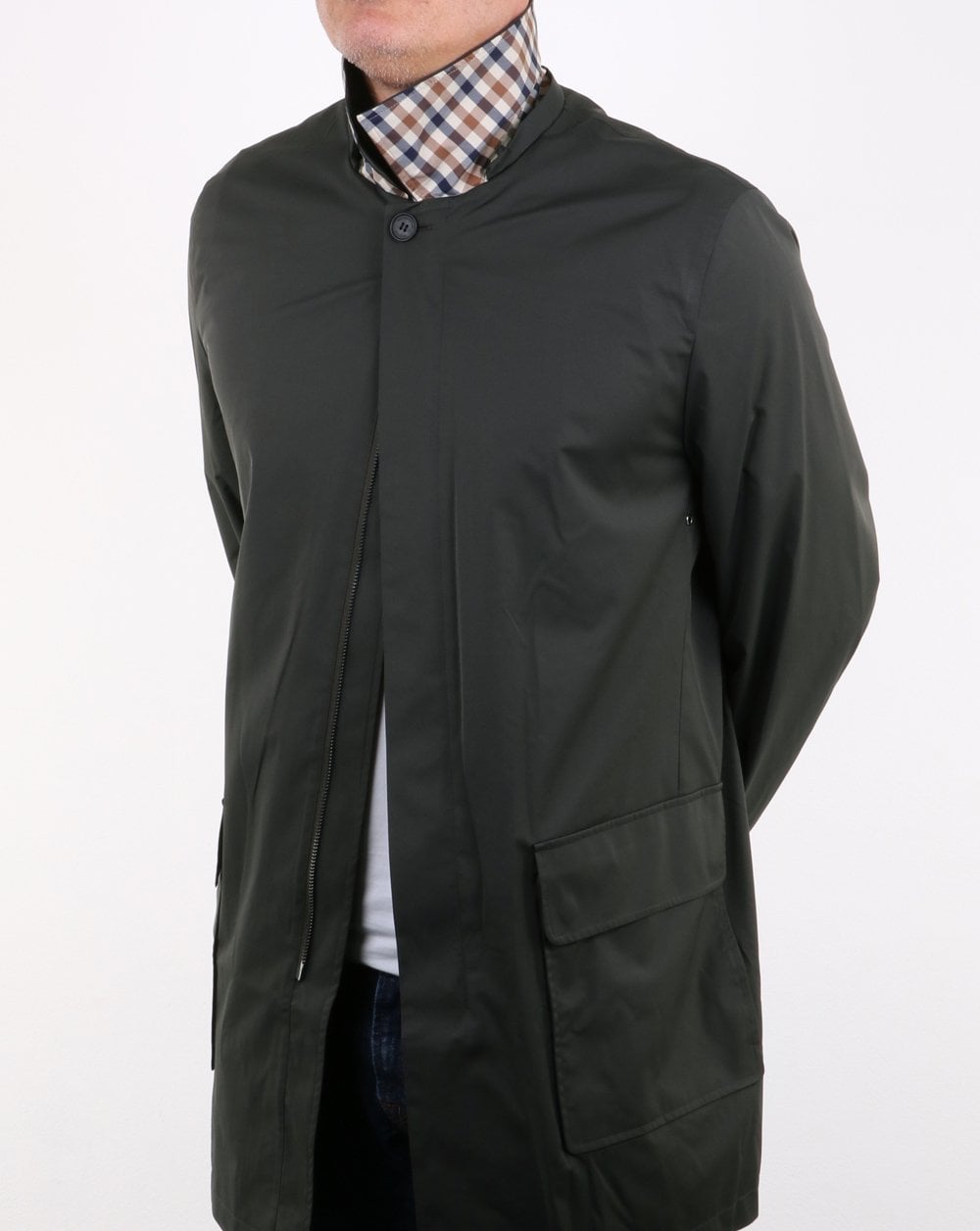 Aquascutum Dexter Hooded Parka Forest Green