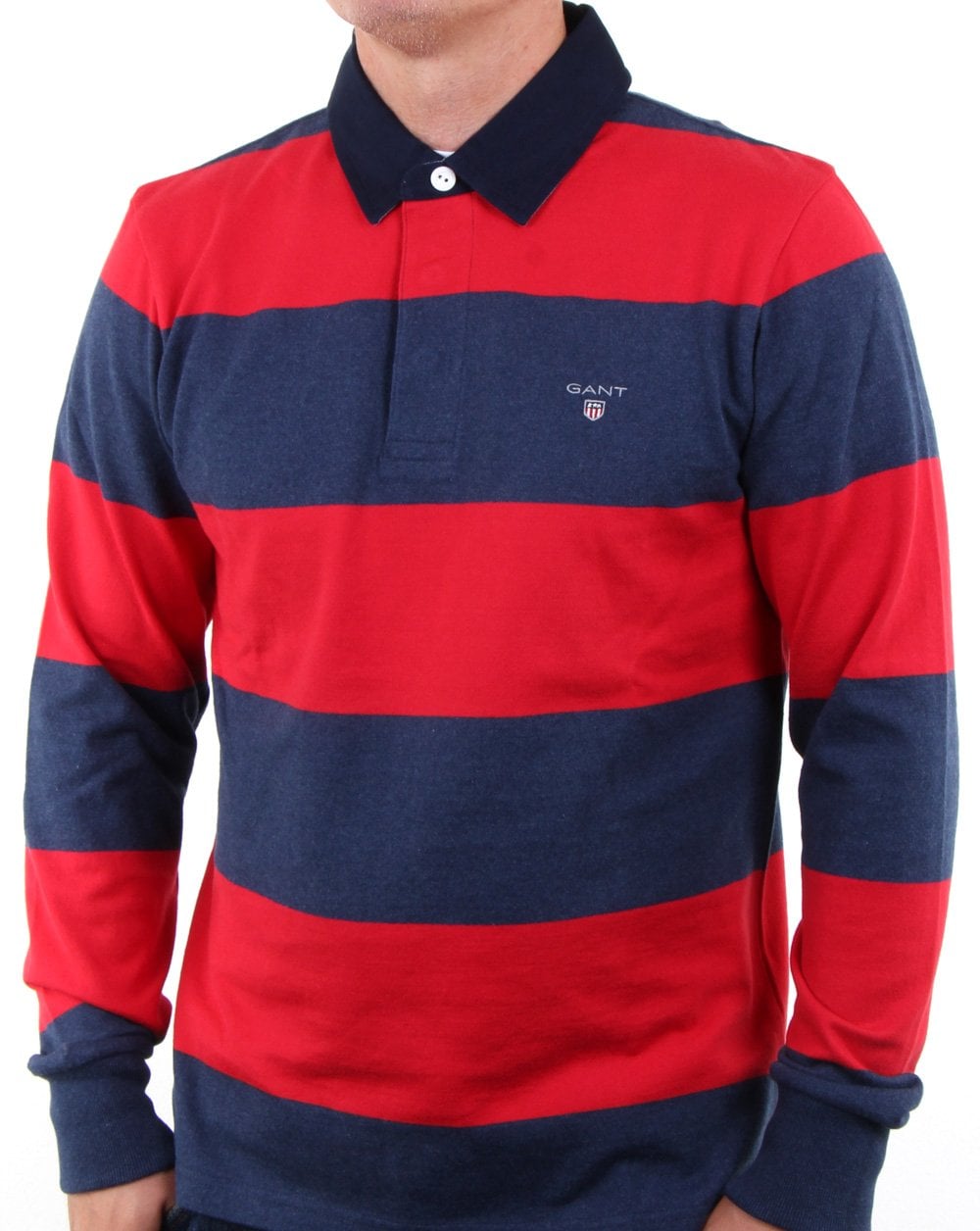 Gant The Original Barstripe Heavy Rugger Red/Navy