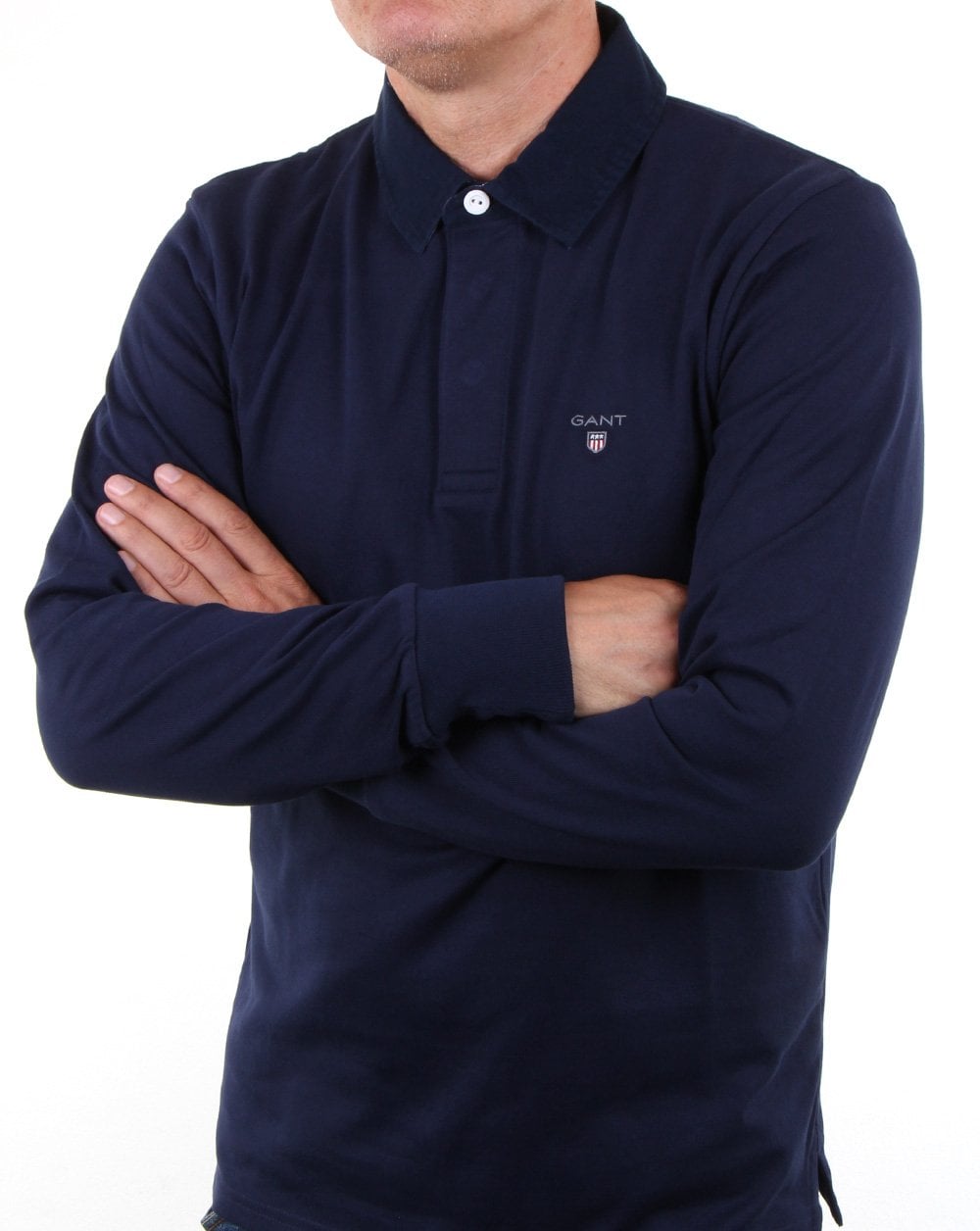 Gant Classic Rugby Shirt in Navy
