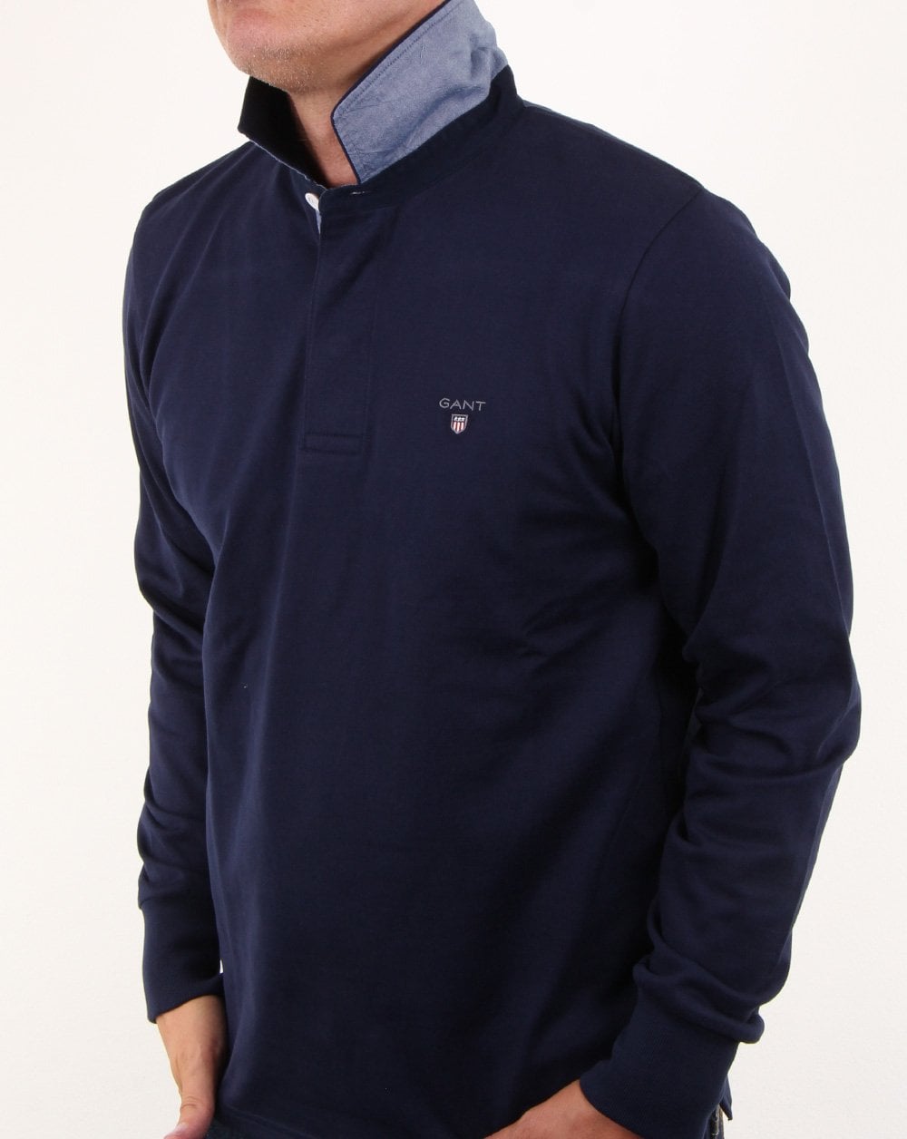 Gant Classic Rugby Shirt in Navy