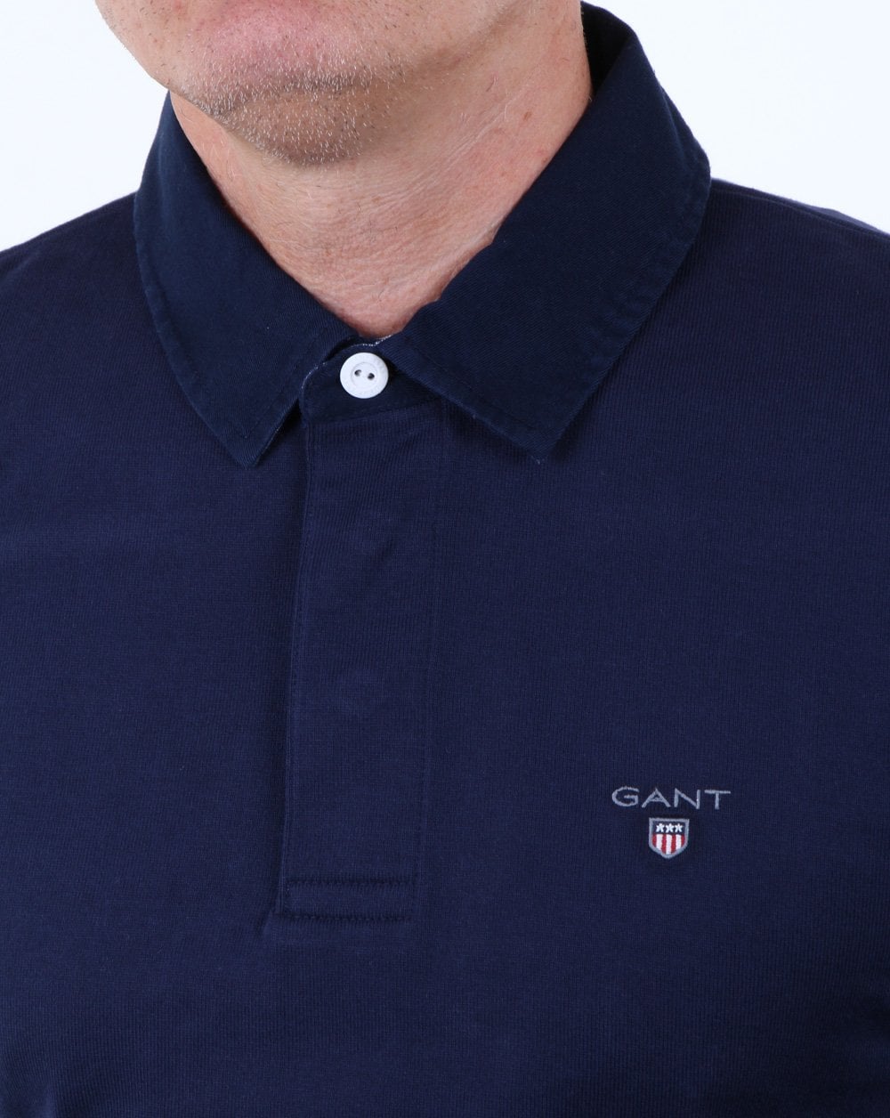Gant Classic Rugby Shirt in Navy