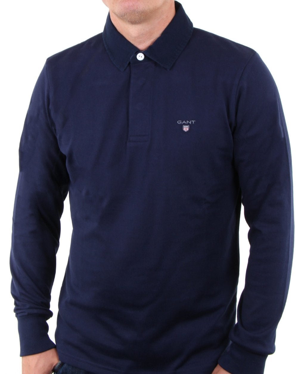 Gant Classic Rugby Shirt in Navy