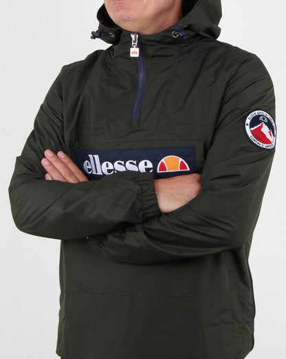 Ellesse Quarter Zip Overhead Jacket Deep Khaki