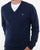 Gant Super Fine Lambswool V-neck Dark Cobalt Blue