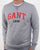 Gant Graphic Crew Neck Sweatshirt Grey Melange