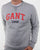 Gant Graphic Crew Neck Sweatshirt Grey Melange