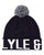 Lyle And Scott Block Logo Bobble Hat Navy