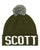 Lyle And Scott Block Logo Bobble Hat Woodland Green