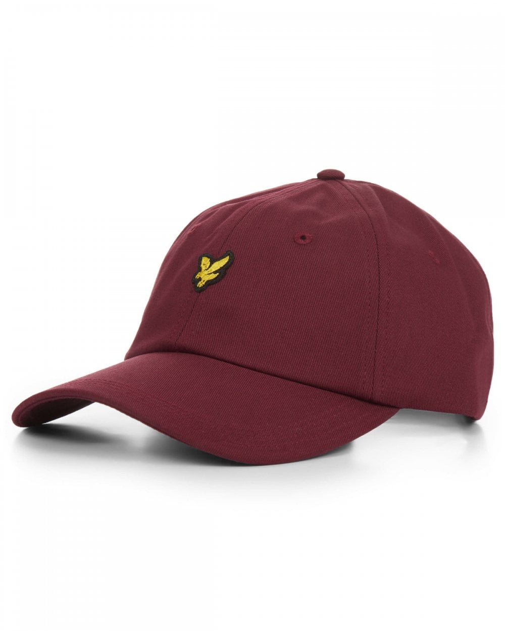 Lyle And Scott Cotton Twill Baseball Cap Claret Jug