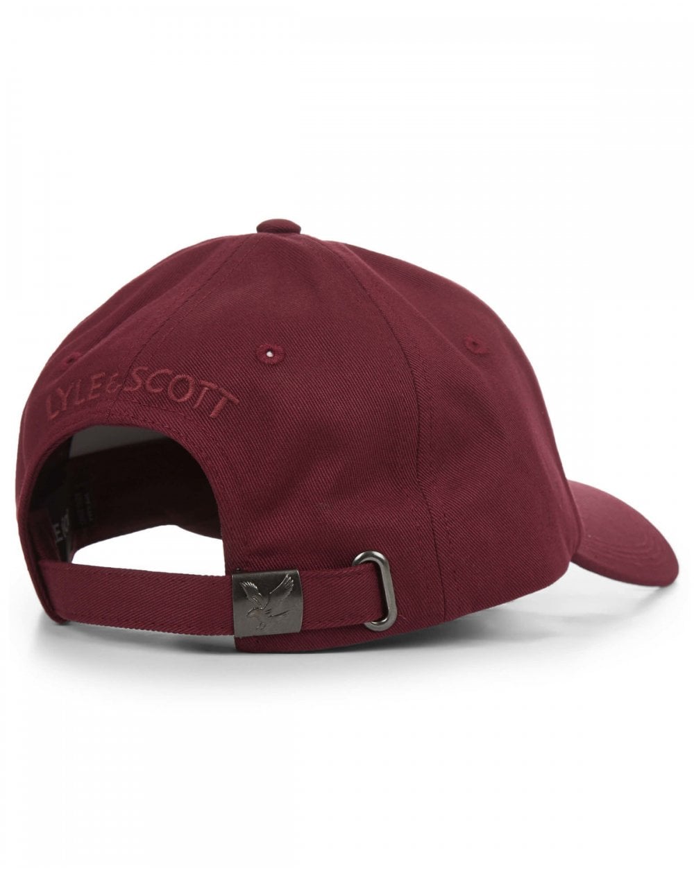 Lyle And Scott Cotton Twill Baseball Cap Claret Jug