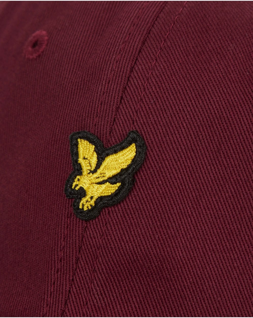 Lyle And Scott Cotton Twill Baseball Cap Claret Jug