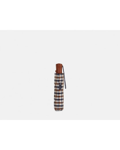 Aquascutum Club Check Umbrella Vicuna