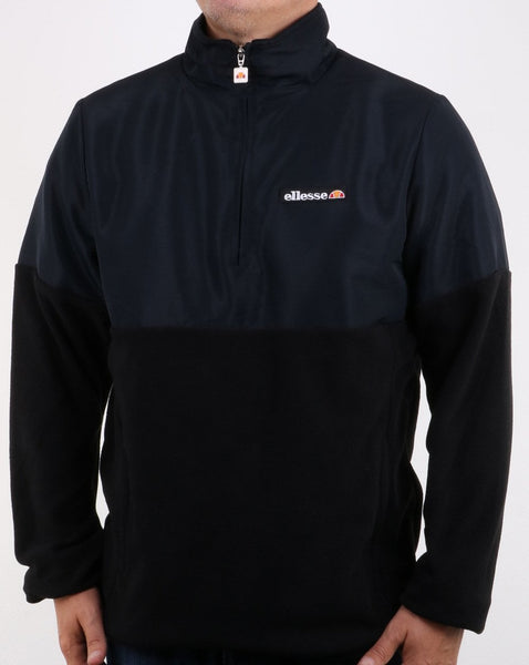 Ellesse Orte Quarter Zip twin fabric Black
