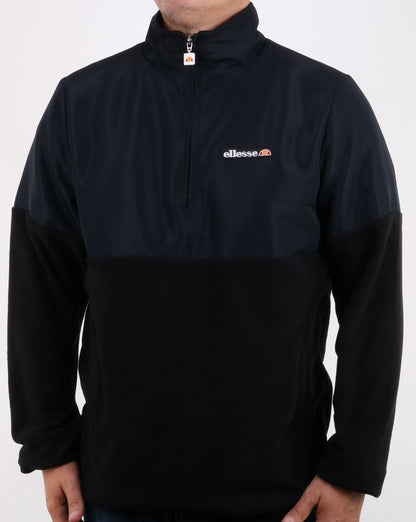 Ellesse Orte Quarter Zip twin fabric Black