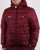Ellesse Padded Bomber Jacket Burgundy