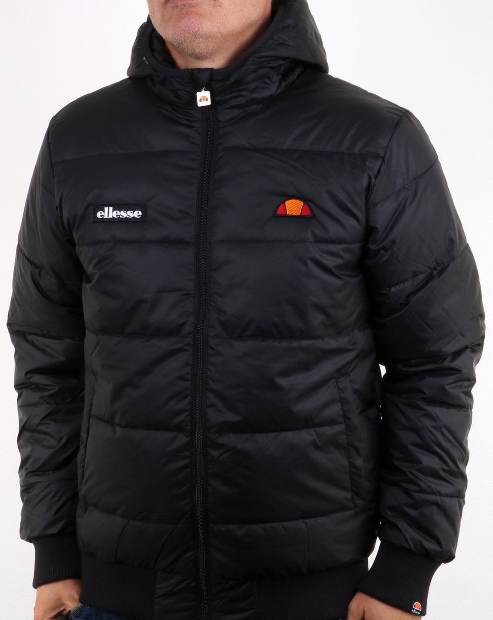 Ellesse Padded Bomber Jacket Black