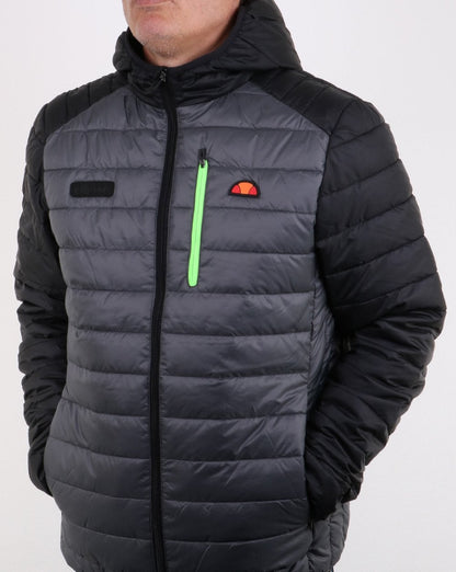 Ellesse Lombardy Two Tone Jacket Black/grey