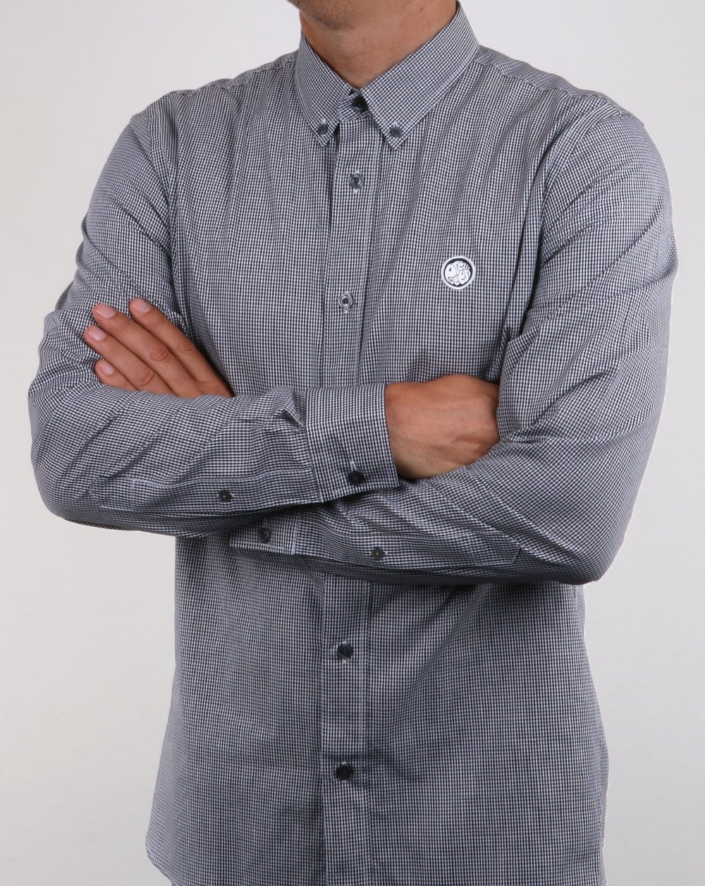 Pretty Green Hendry Gingham Shirt Black
