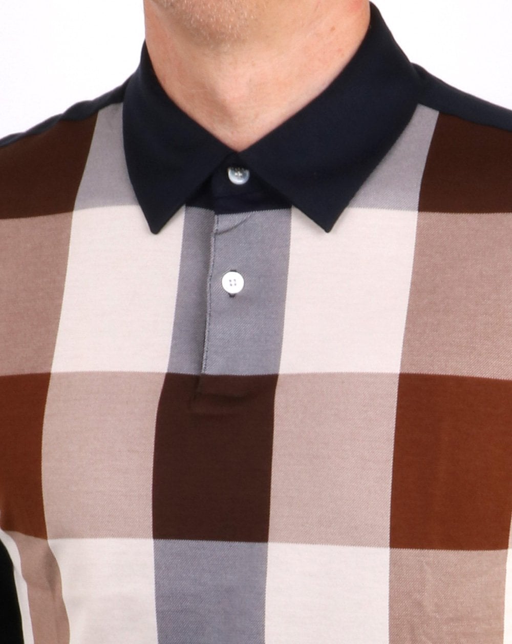Aquascutum Abner Long Sleeve Polo Navy