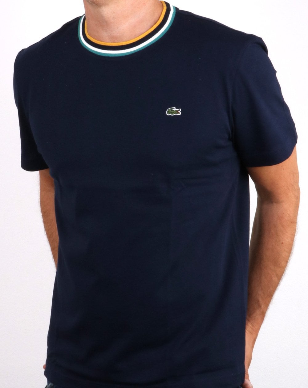 Lacoste Contrast Crew T-shirt Navy
