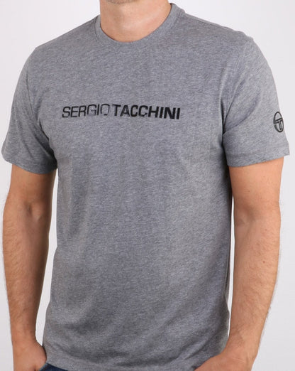 Sergio Tacchini Linear T Shirt Grey/black