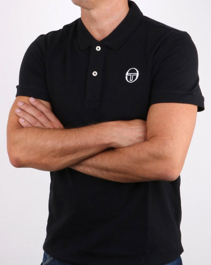 Sergio Tacchini Classic Polo Shirt Black/white