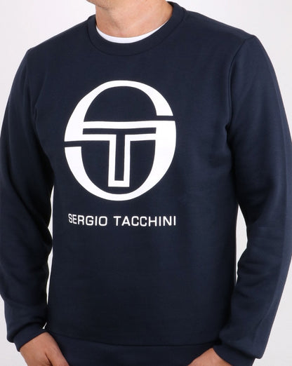 Sergio Tacchini Corp Logo Sweat Navy/white