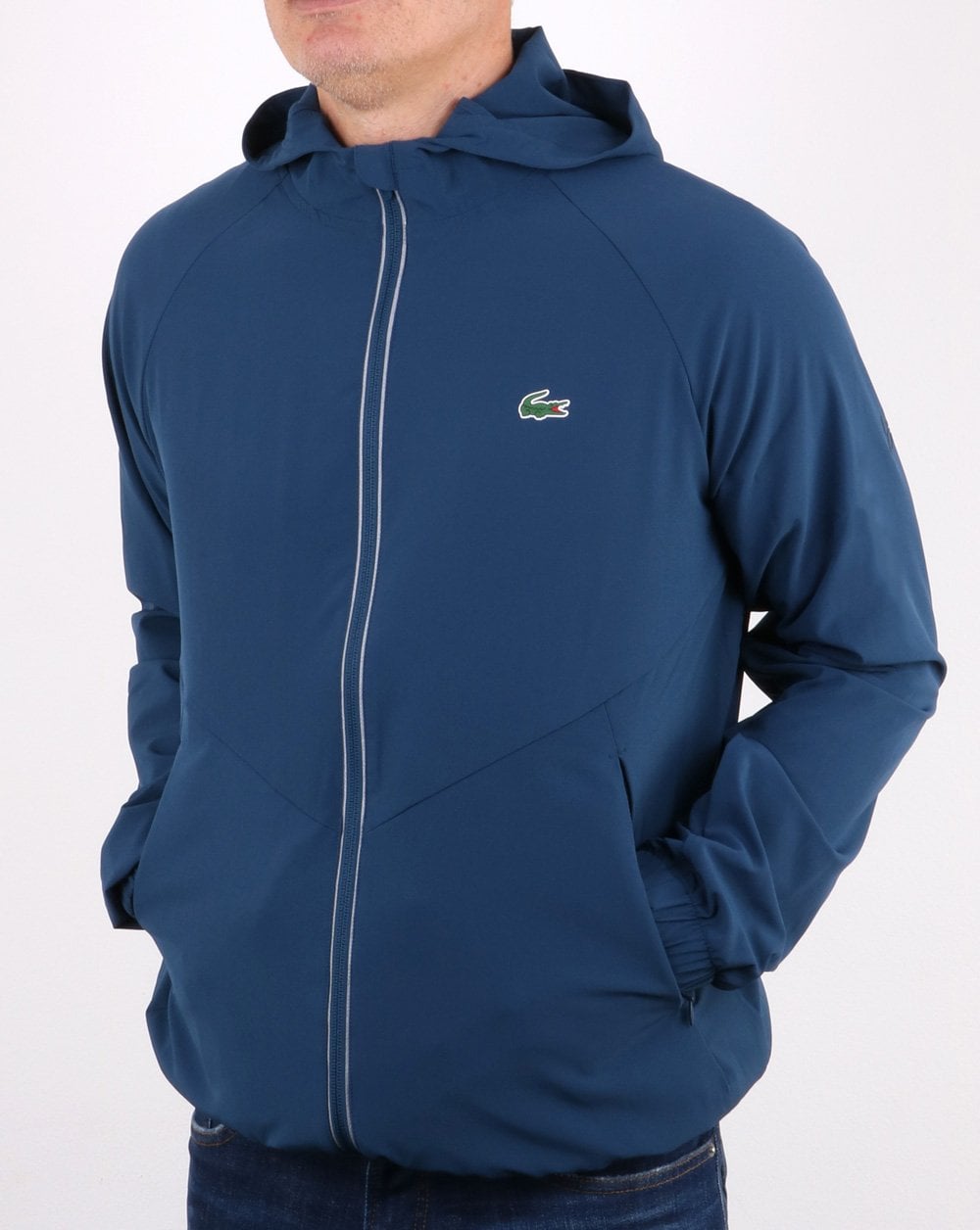 Lacoste Hooded Sport Performance Jacket Azurite/Black