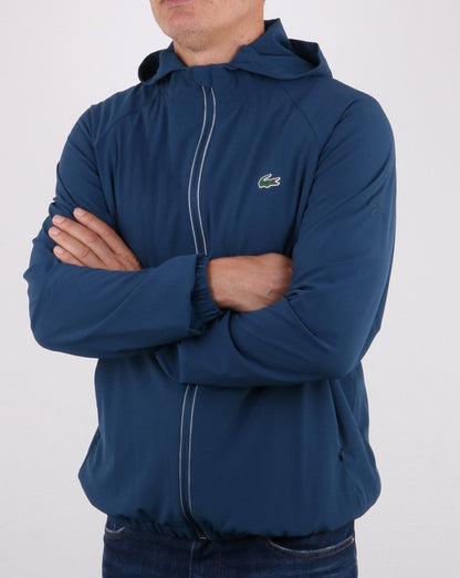 Lacoste Hooded Sport Performance Jacket Azurite/Black