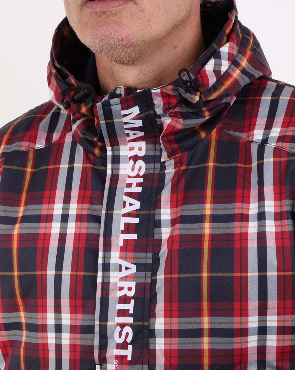 Marshall Artist Ripstock Half Zip Jacket Multicheck