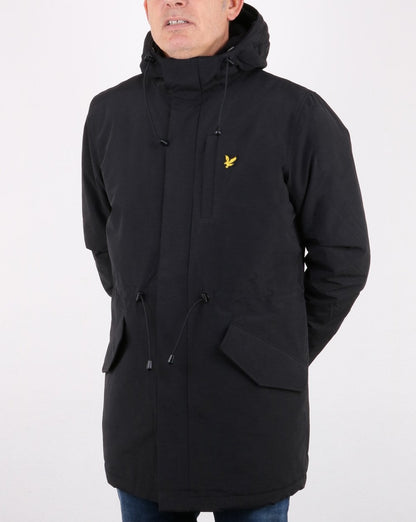 Lyle And Scott Detachable Fur fleece Lined Parka True Black