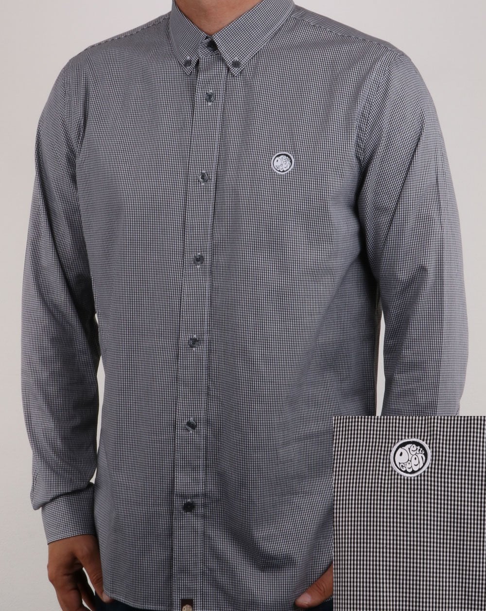 Pretty Green Hendry Gingham Shirt Black