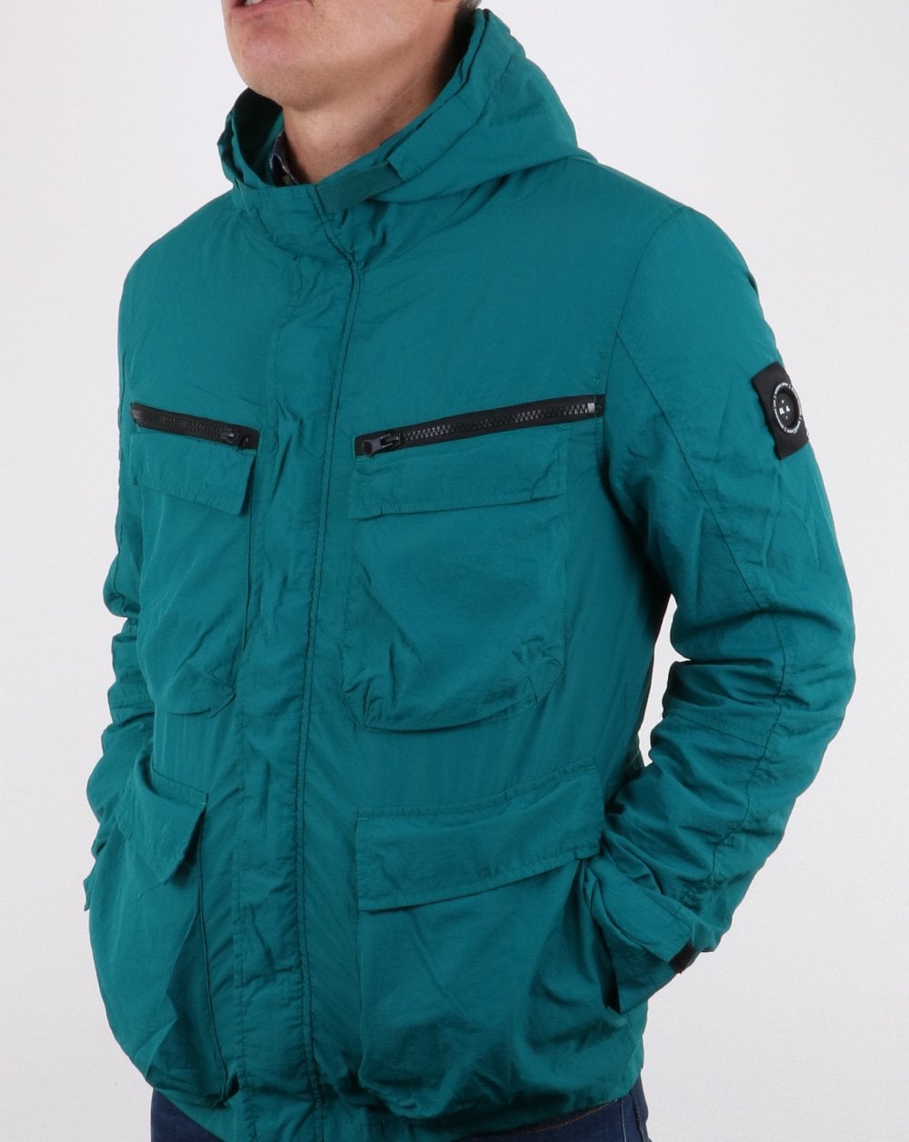 Marshall Artist Garment Dyed Jacket Deep Teal