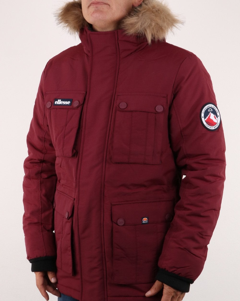 Ellesse Parka Burgundy