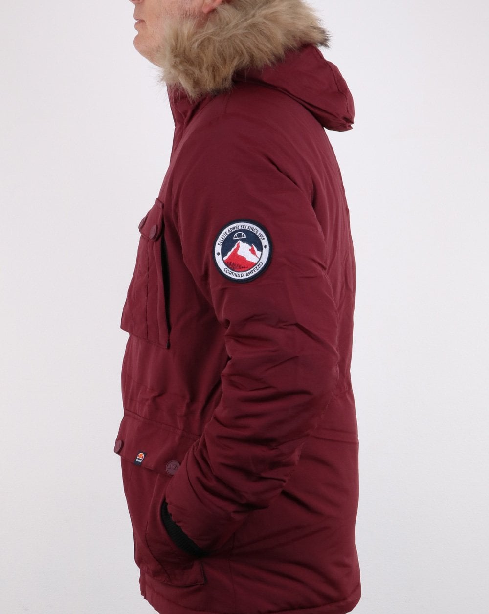 Ellesse Parka Burgundy