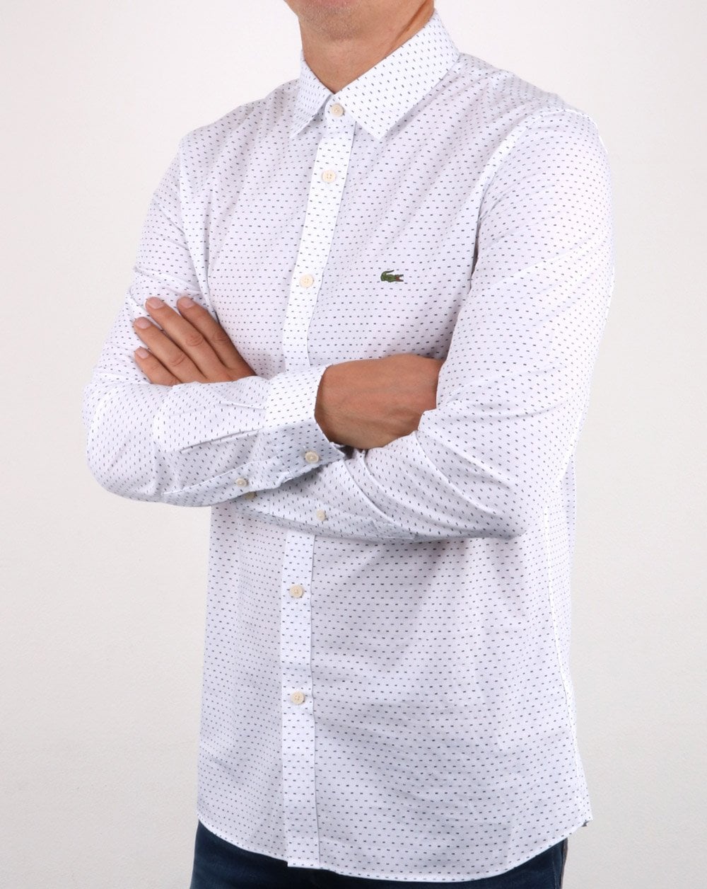 Lacoste Shirt White/Blue